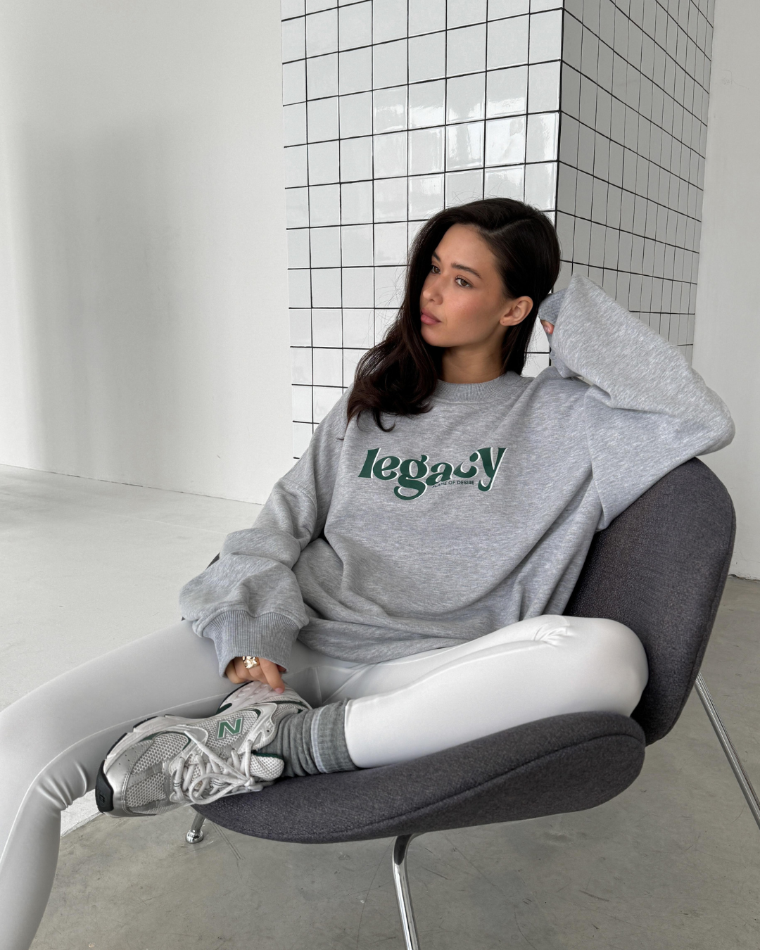 Світшот COZY Сірий меланж, one size