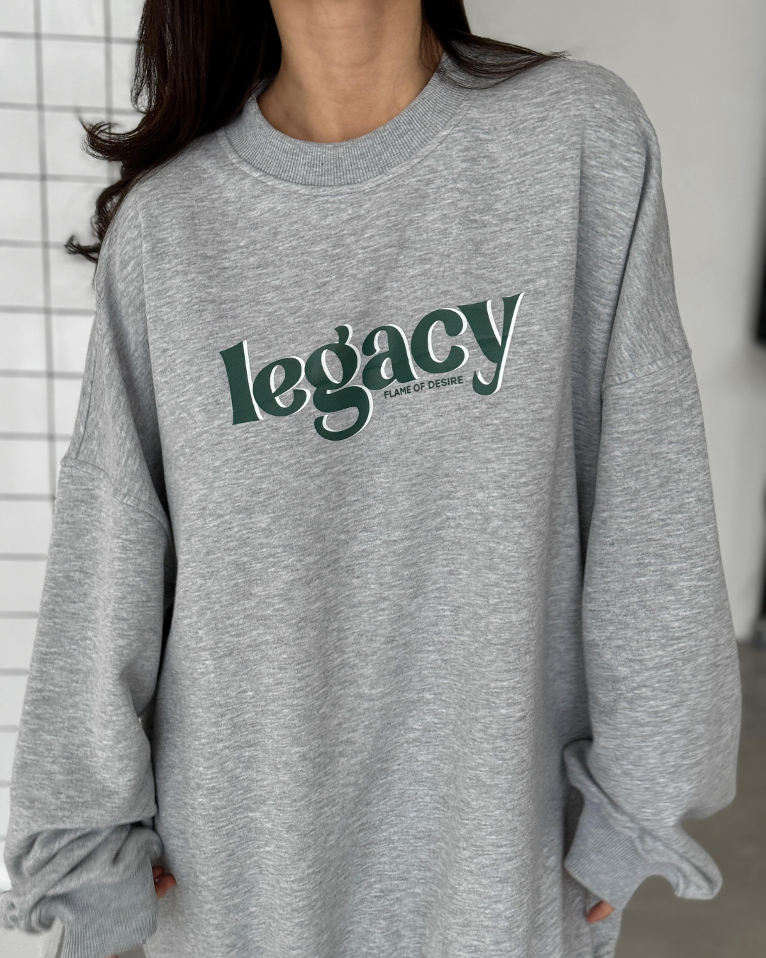 Світшот COZY Сірий меланж, one size