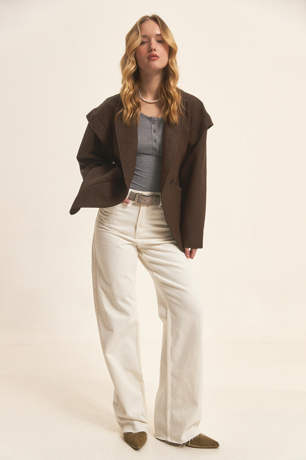 Джинси WIDE LEG (2550) КРЕГО 2 Молочний, 34