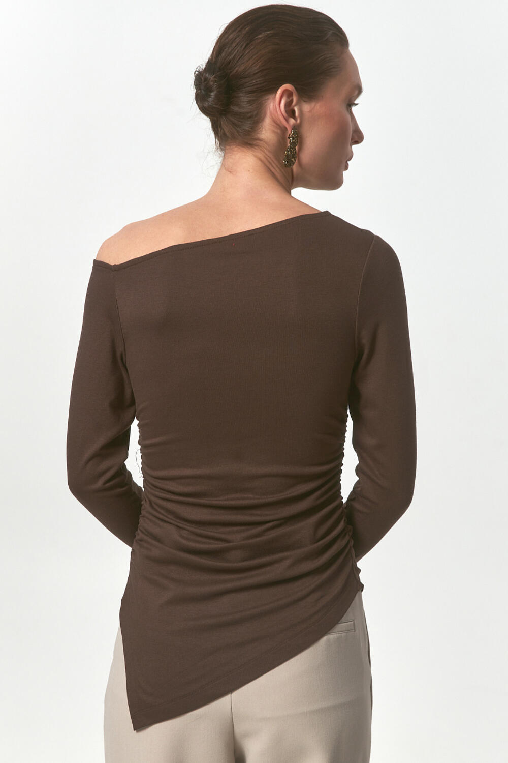 Лонгслів Ектеріс шоколад, ХS