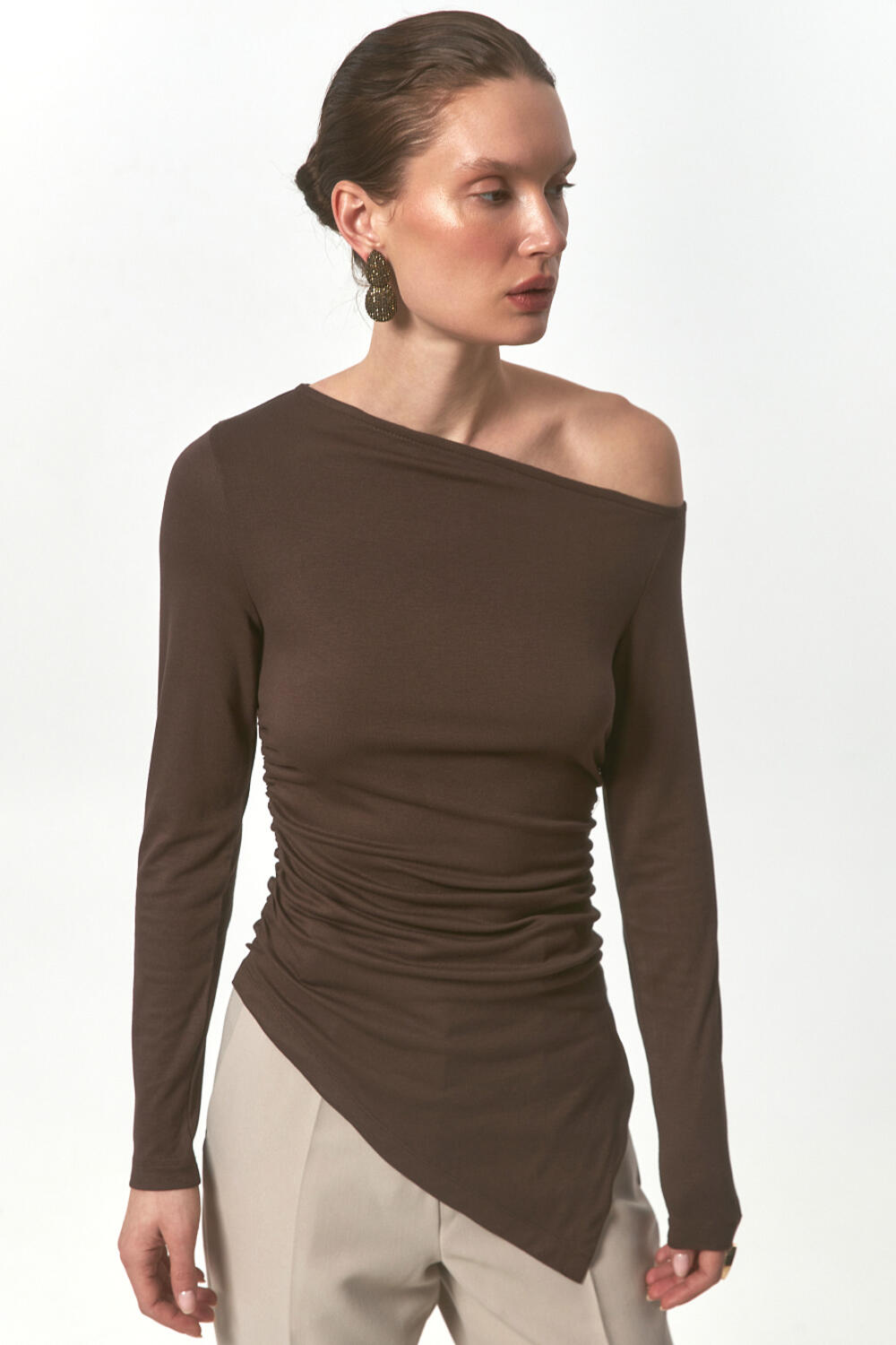 Лонгслів Ектеріс шоколад, ХS